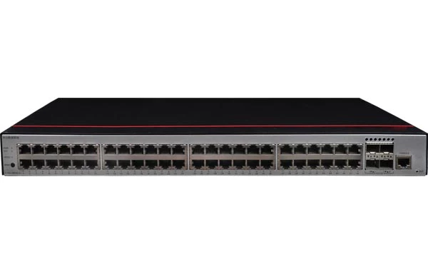 1000BASE-T以太网端口,4个万兆SFP+,交流供电) 交换容量432Gbps，包转发率132Mpps，机架式