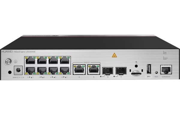 USG6307E-AC防火墙 USG6307E交流主机(10*GE RJ45+2*GE SFP,1*电源适配器,含SSL VPN 100用户)