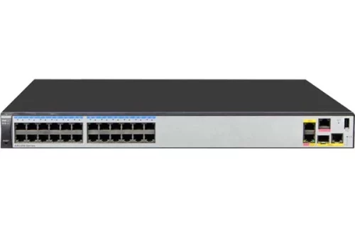 华为AR2204-27GE-S路由器 AR2204-27GE-S,3GE WAN(1GE Combo),24 GE,1 USB,4 SIC,60W交流电源 带机量300台PC，转发性能2Mpps，免费可管理4个AP（仅Wi-Fi 5），最大支持12个