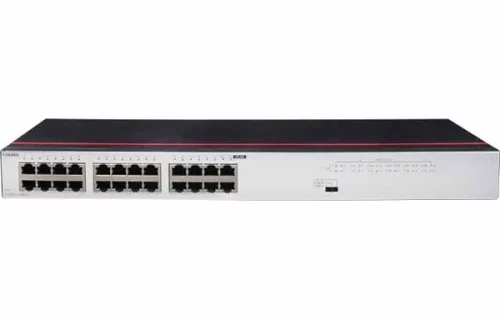 华为数通智选S1730S-L24TR-A1交换机 S1730S-L24TR-A1(24个10/100/1000BASE-T以太网端口,交流供电) 交换容量48Gbps，包转发率35.71Mpps，机架式，静音款，8K MAC