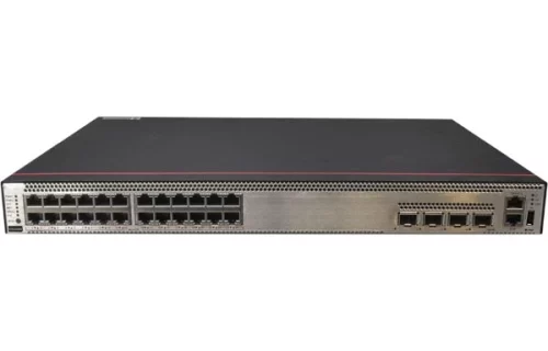 华为数通智选S5736-S24UM4XC交换机 S5736-S24UM4XC 10G组合配置(24个100M/1G/2.5/5/10G以太网端口,4个10GE SFP+,单子卡槽位,PoE++,含1个1000W交流电源)