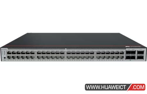 华为S5755-H48U4Y2CZ交换机 S5755-H48U4Y2CZ(48个10/100/1000BASE-T以太网端口,4个25GE SFP28,2个100GE QSFP28,支持子卡槽位,PoE++,可选电源)